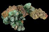 Fibrous Malachite Crystal Cluster - Mexico #126995-1